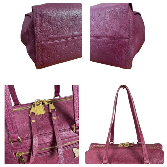 LOUIS VUITTON Aurore Empreinte Bag Satchel Handbag Monogram Leather LV Auth - Picture 5 of 16